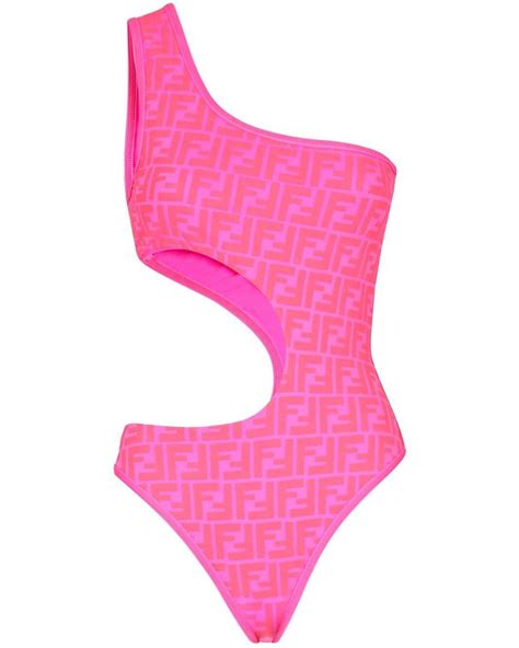 fendi essentially grey pink|pink fendi bathing suit.